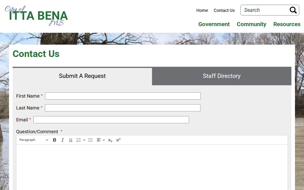 Itta Bena court docket Municipal Court Clerk contact source